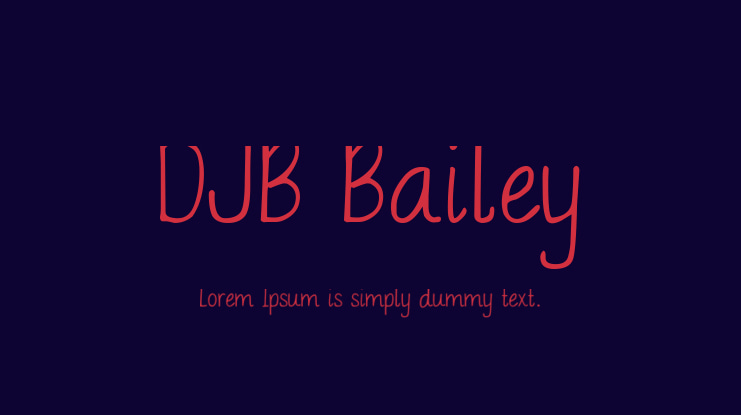 DJB Bailey Font