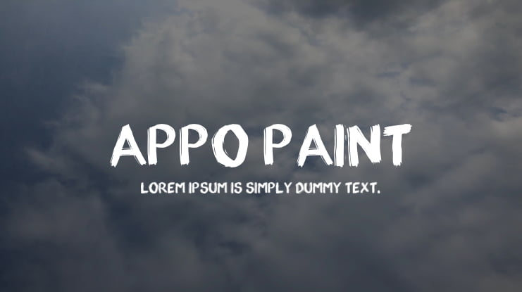 appo paint Font