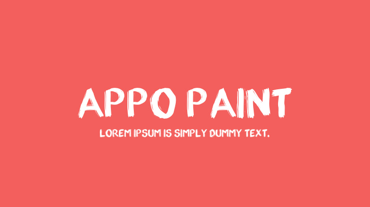 appo paint Font
