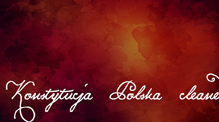 Konstytucja Polska cleaned Font
