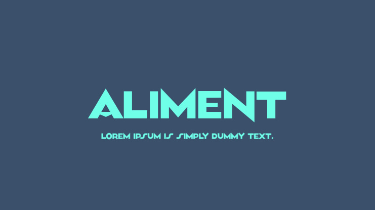 Aliment Font Family
