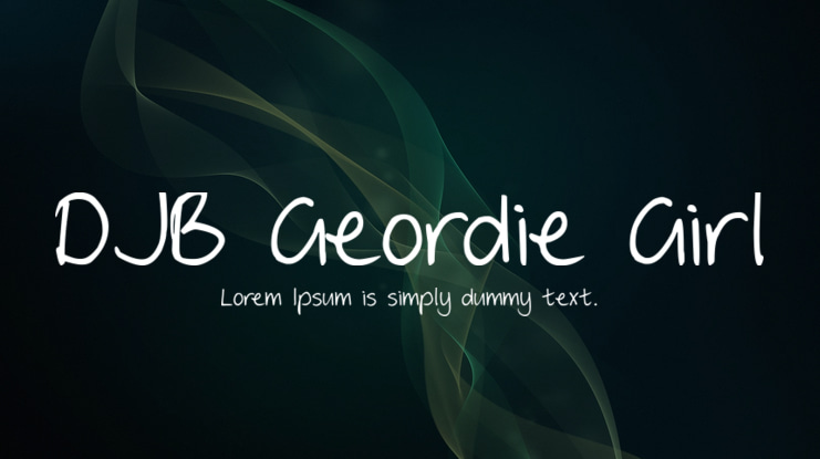 DJB Geordie Girl Font
