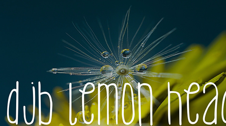 DJB Lemon Head Font Family