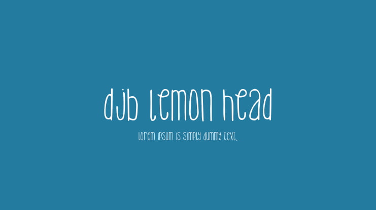 DJB Lemon Head Font Family