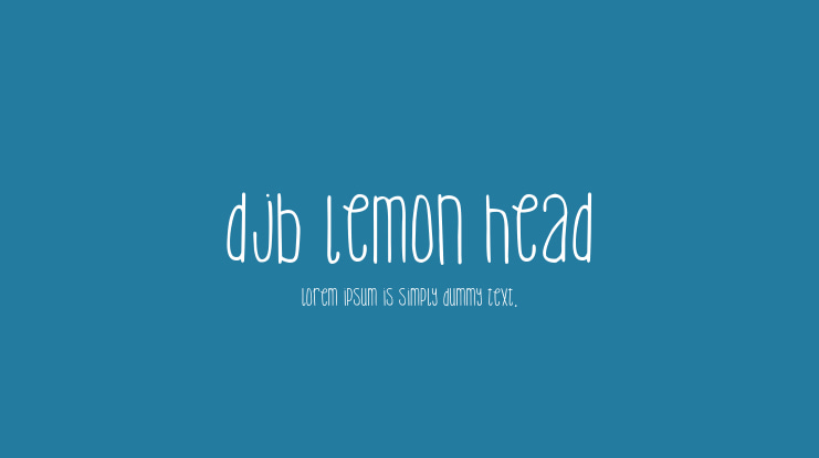 DJB Lemon Head Font Family