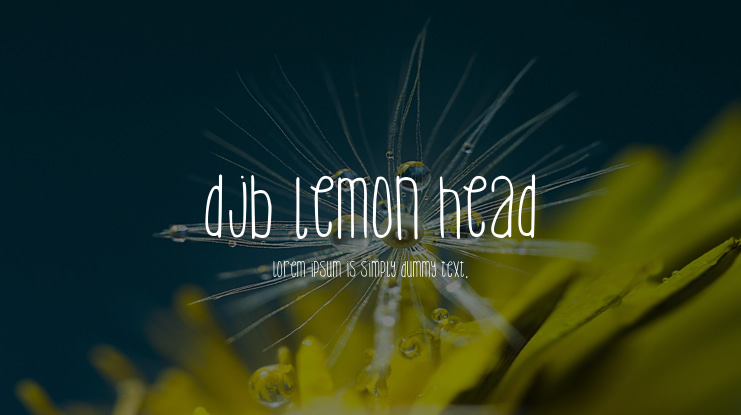 DJB Lemon Head Font Family