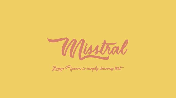 Misstral Font