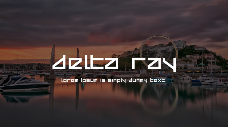 Delta Ray Font
