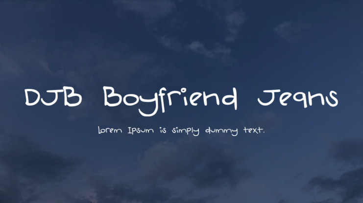 DJB Boyfriend Jeans Font