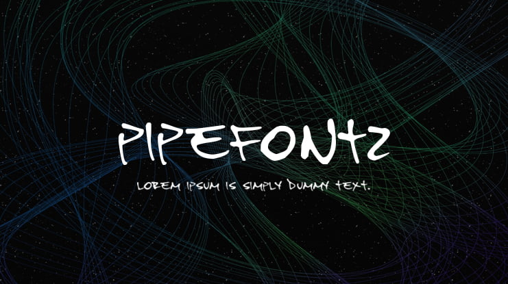 PipeFont2 Font