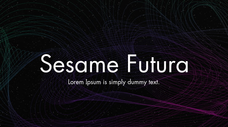 Sesame Futura Font