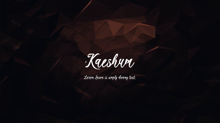 Kaeshum Font
