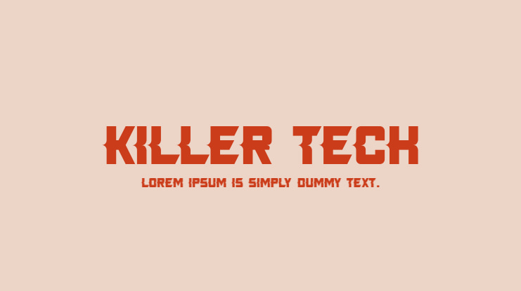 Killer Tech Font Family