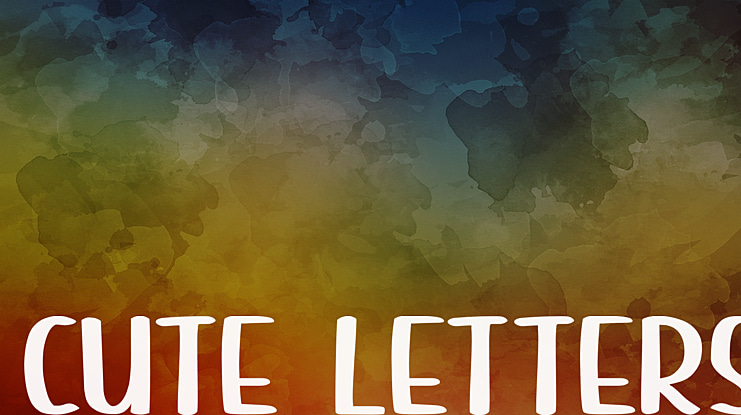 Cute Letters Font Family