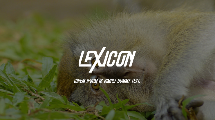 Lexicon Font