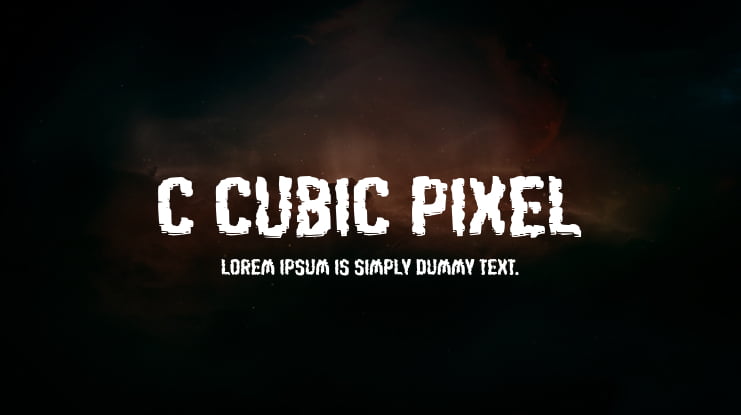 c Cubic Pixel Font