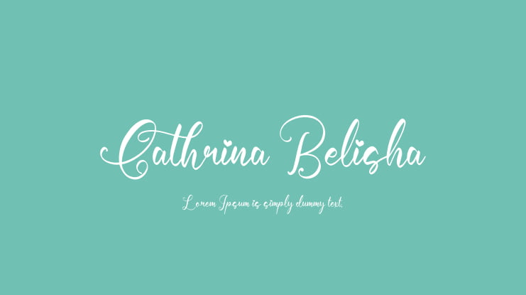 Cathrina Belisha Font Family