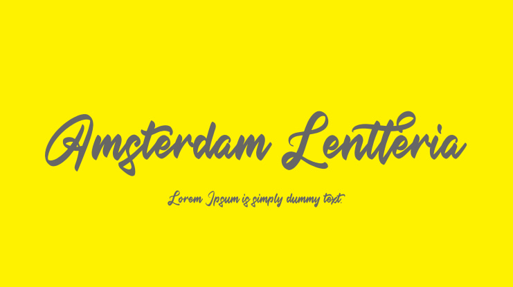 Amsterdam Lentteria Font