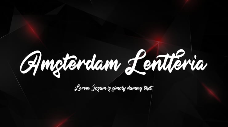 Amsterdam Lentteria Font