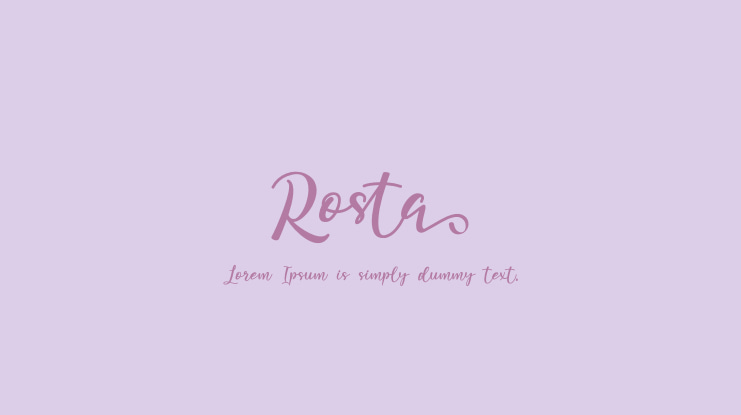 Rosta Font