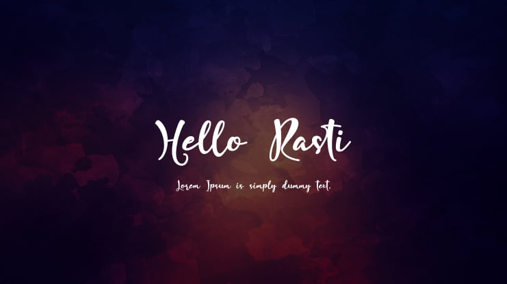 Hello Rasti Font