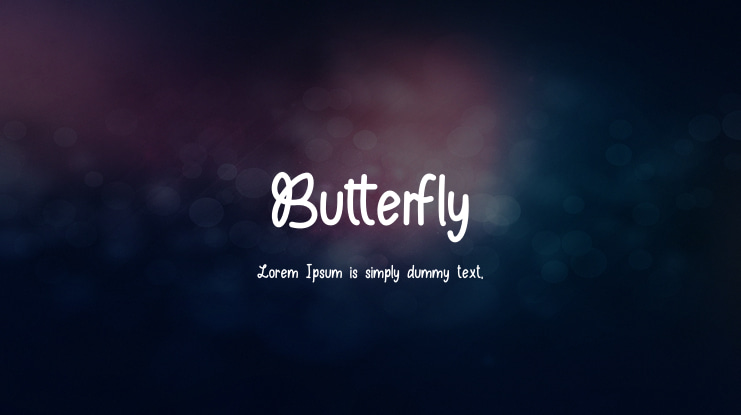 Butterfly Font