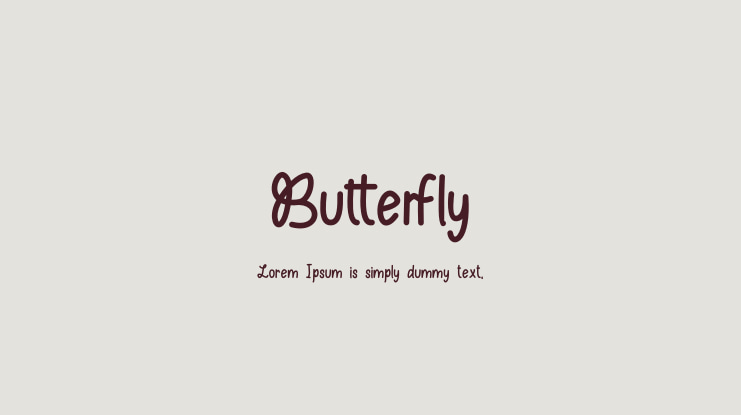 Butterfly Font