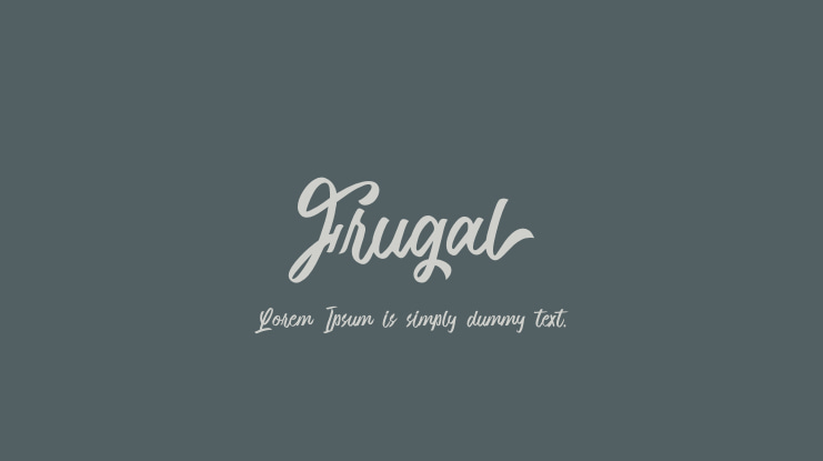 Frugal Font
