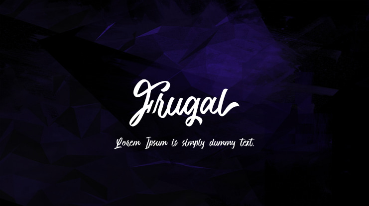 Frugal Font