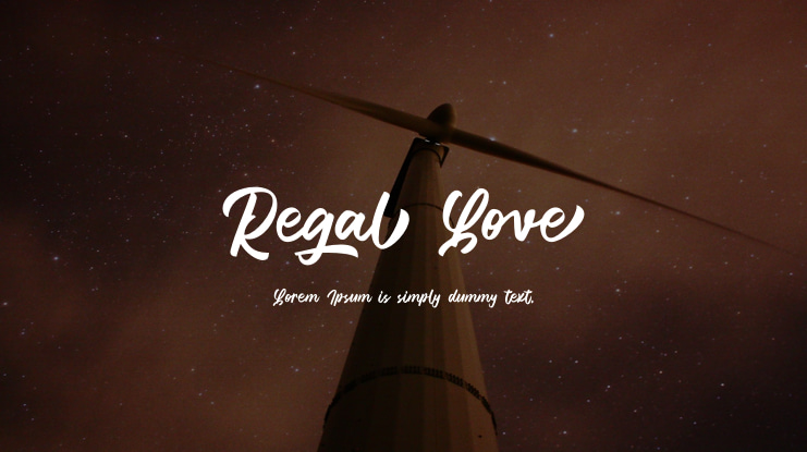 Regal Love Font