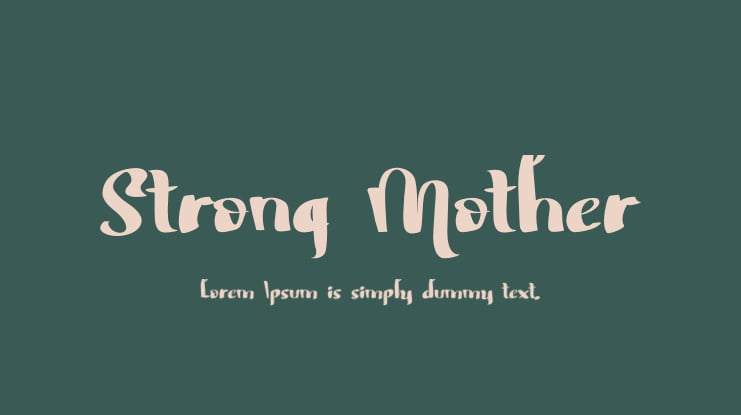 Strong Mother Font