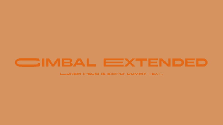 Gimbal Extended Font