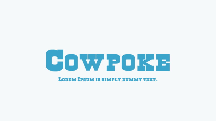 Cowpoke Font