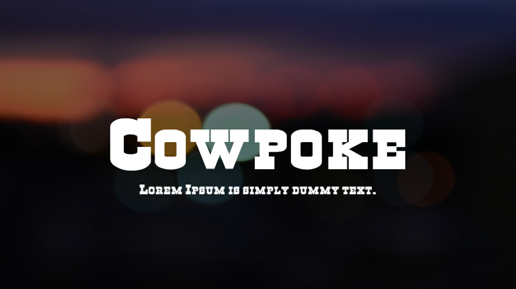 Cowpoke Font