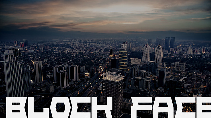 Block Face Font Family