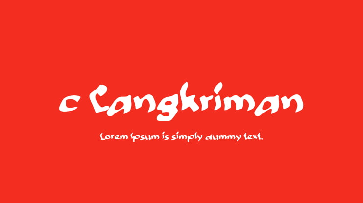 c Cangkriman Font