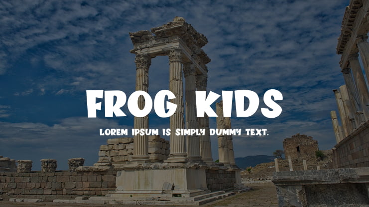 FROG KIDS Font