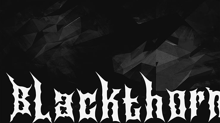 Blackthorn Font Family