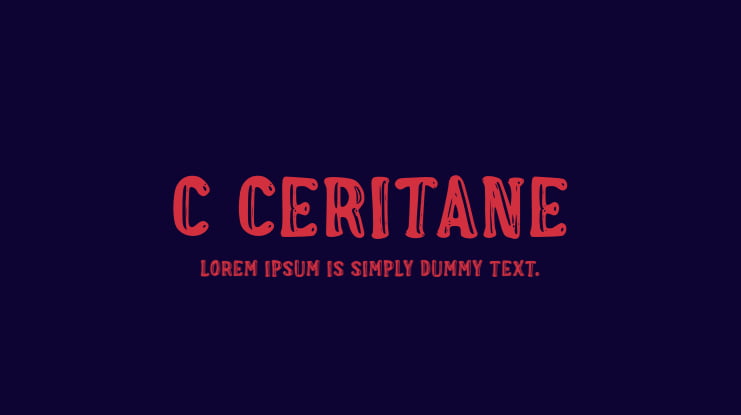 c Ceritane Font