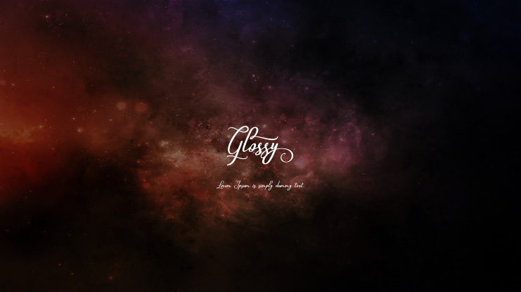 Glossy Font