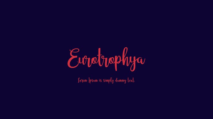 Eurotrophya Font