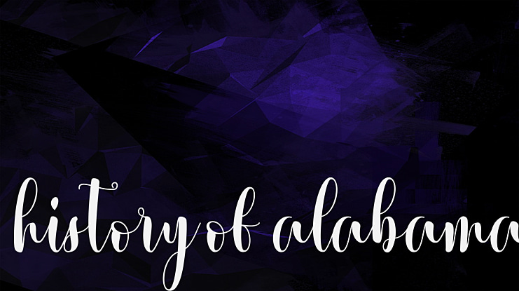 history of alabama Font