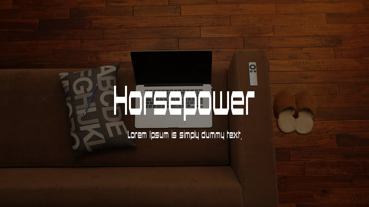 Horsepower Font