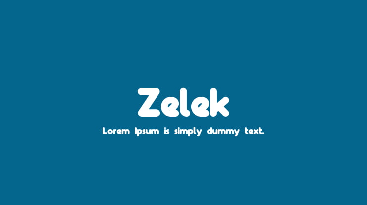 Zelek Font