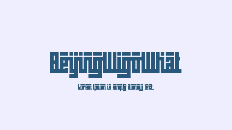 BeijingWigoWhat Font Family