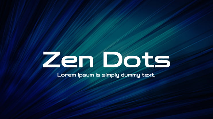 Zen Dots Font
