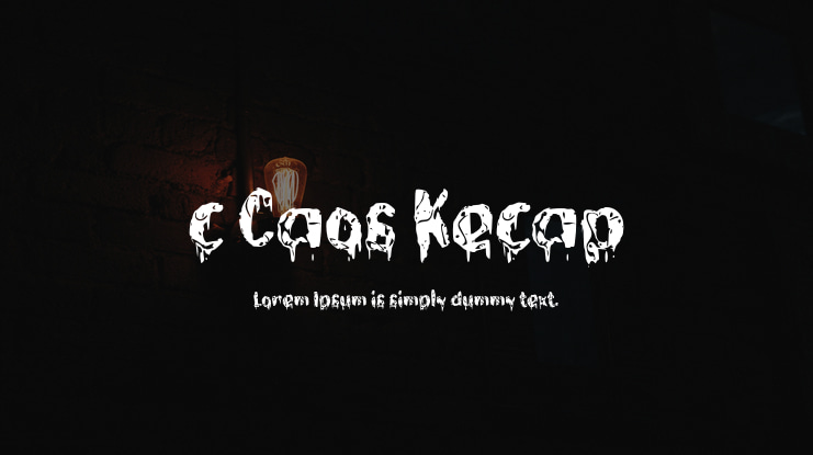 c Caos Kecap Font