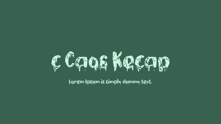 c Caos Kecap Font