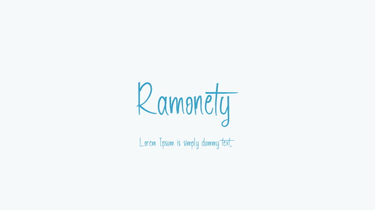 Ramonety Font