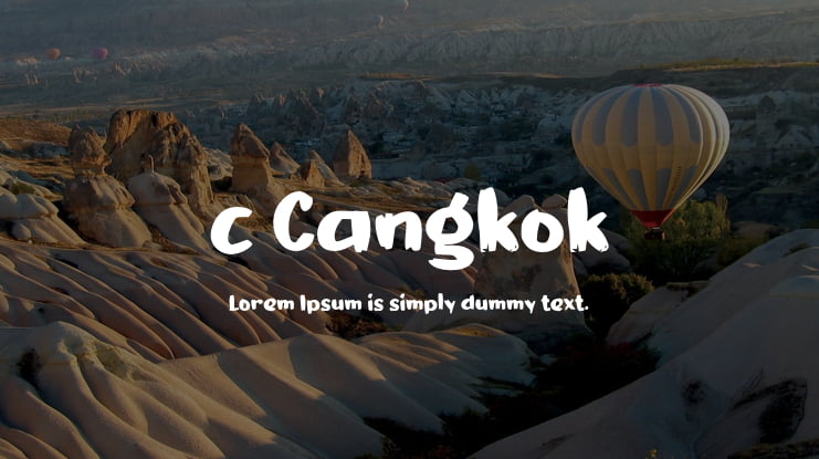 c Cangkok Font
